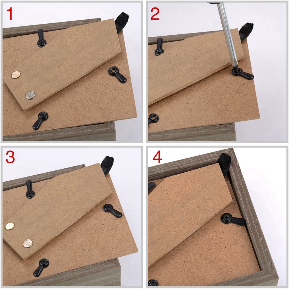 Bamboo Photo Frame - Zestaw zatrzasków obrotowych do ramek ABYN,