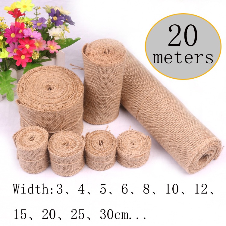 Linen Table Runner - Tkanina lniana z juty naturalnej 5-30