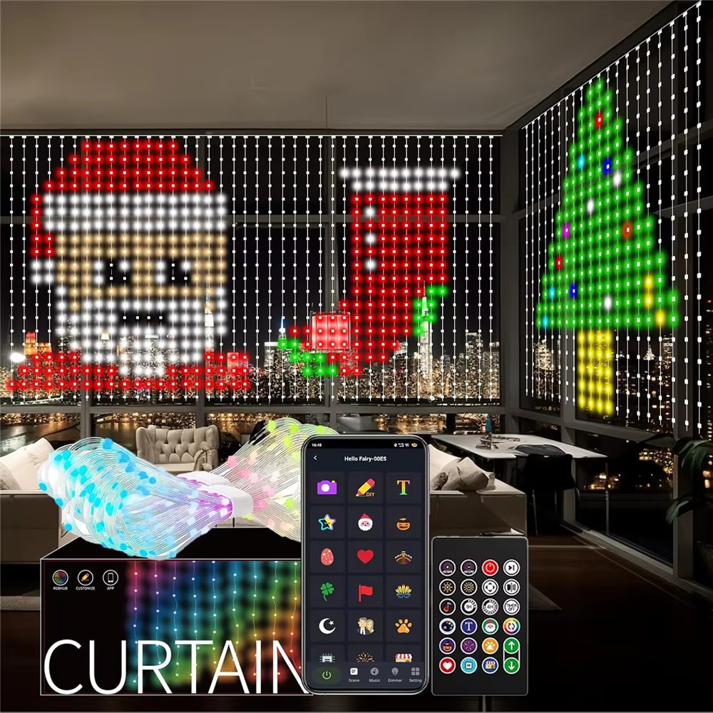 Home Decor Free App - Inteligentne kurtyny świetlne RGB z kontrolą