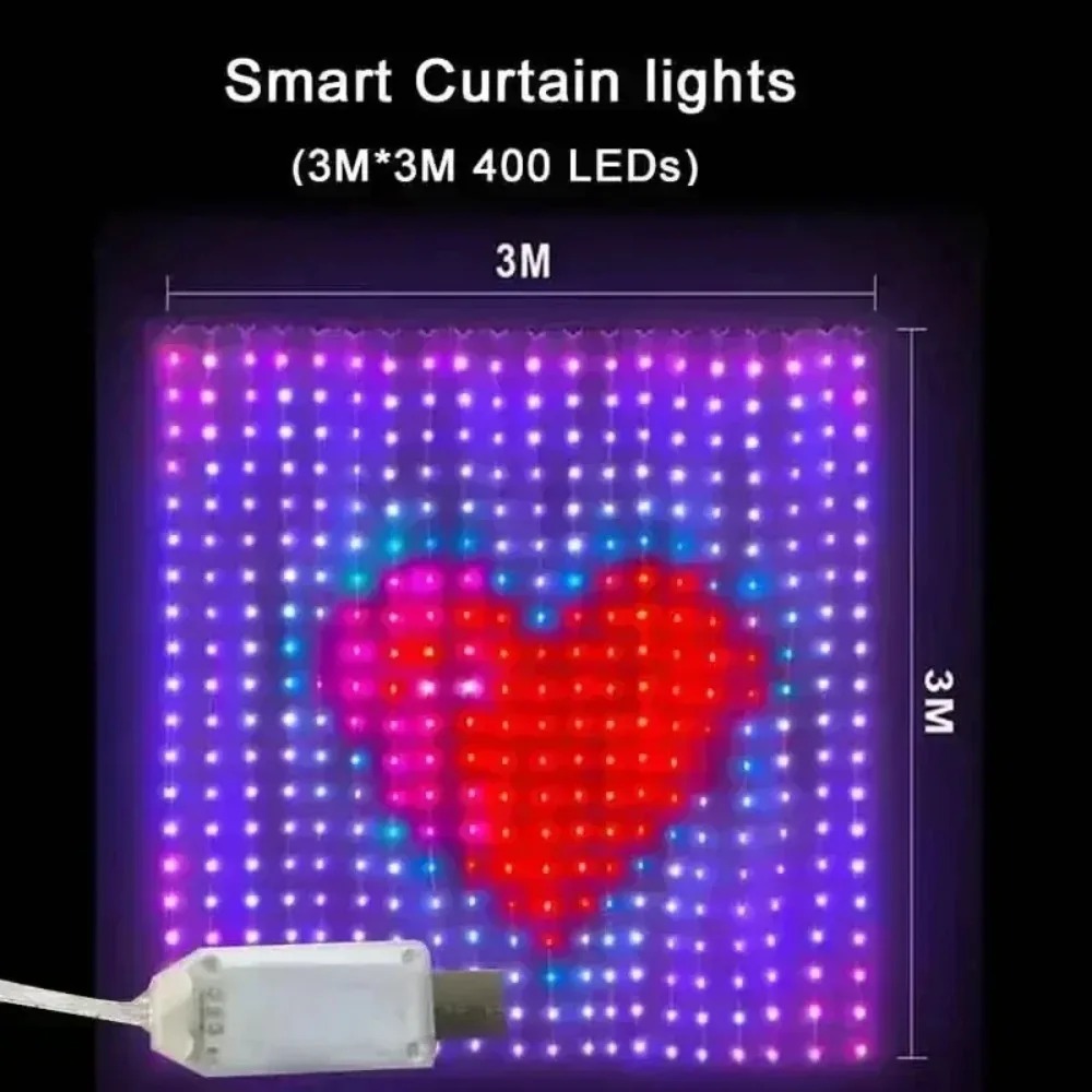 Kurtyna świetlna LED z diodami – Home Decor Free App recenzja i cena