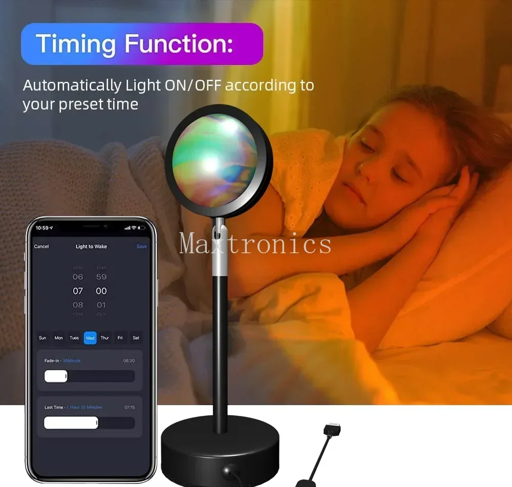 Lampa LED o zachodzie słońca T – Home Decor Free App recenzja i cena
