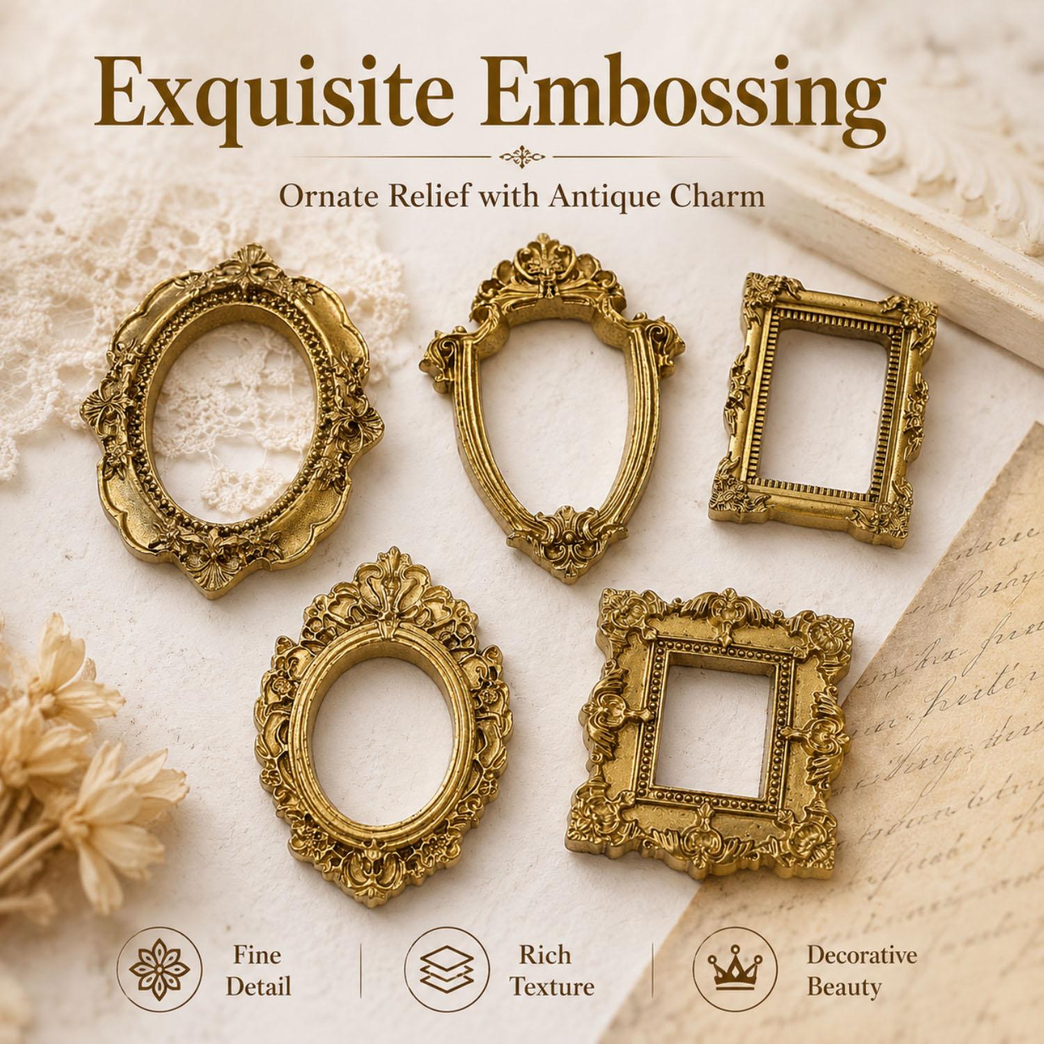 5/20 szt. Vintage Złote Mini R – Bamboo Photo Frame recenzja i cena