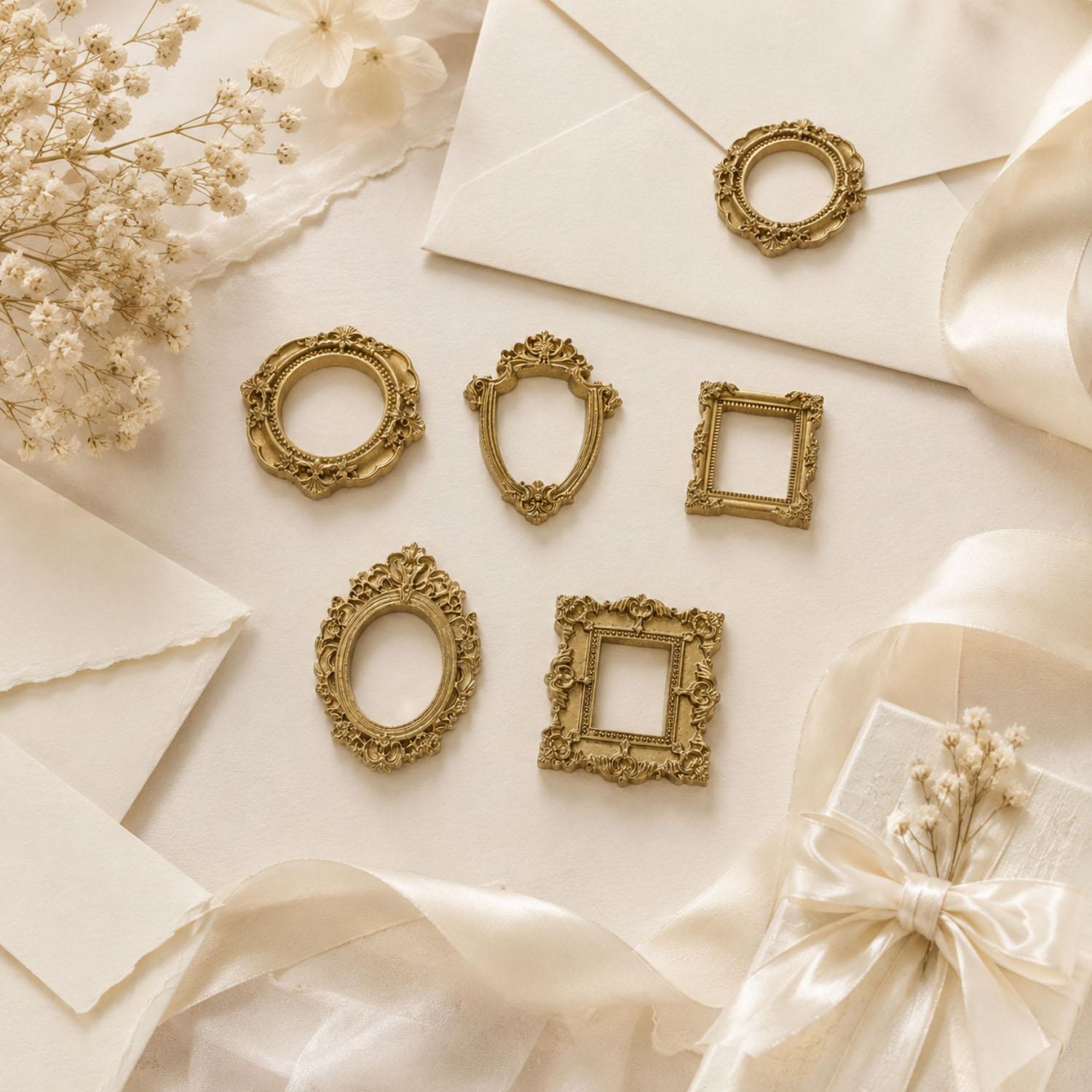 5/20 szt. Vintage Złote Mini R – Bamboo Photo Frame recenzja i cena